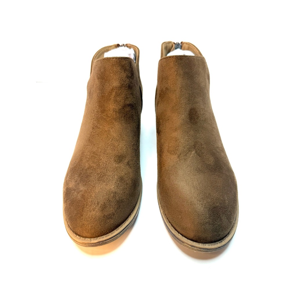 Journee Collection Women's Livvy Side Split Ankle Booties Taupe Size 8W NWT/BOX - Picture 3 of 8